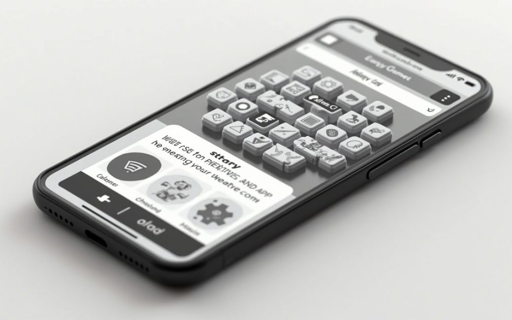 Phone browser showing multiple puzzle game tiles ready to play instantly